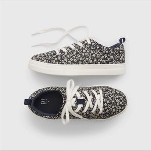 Baby Gap Kids Floral Sneakers Size Toddler 11 Lace Up Tennis Shoes NWT!!